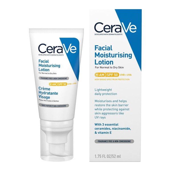 CeraVe AM SPF50 moisturiser
